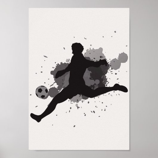 Voetbal Kinderkamer Poster Sport Babykamer Print (Voorkant)