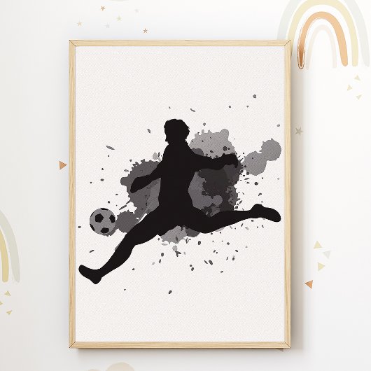 Voetbal Kinderkamer Poster Sport Babykamer Print