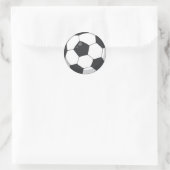 Voetbal Klassieke Ronde Sticker (Tas)