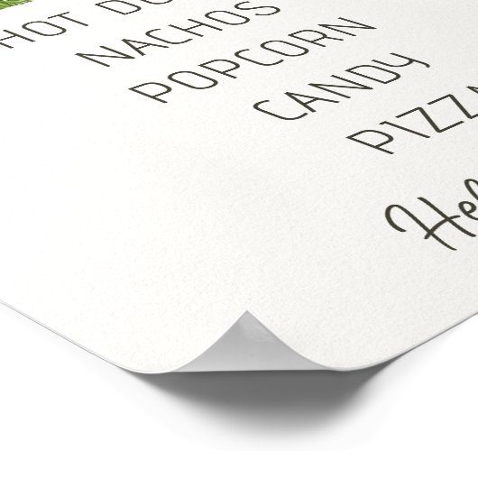 Voetbal Klein All Star Concessiestand Poster (Hoek)