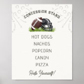Voetbal Klein All Star Concessiestand Poster (Voorkant)