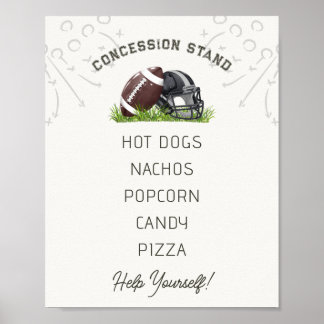 Voetbal Klein All Star Concessiestand Poster