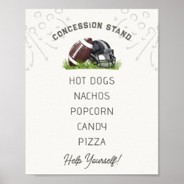 Voetbal Kleine All Star Concessiestand Poster