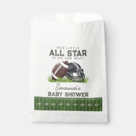Voetbal Kleine All Star Touchdown Baby Shower Bedankzakje