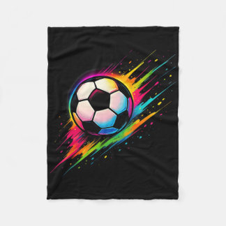 Voetbal Kleurrijke Tie Dye Voetbal Ll _1  Fleece Deken