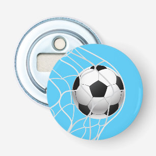 Voetbal knop flesopener button flesopener