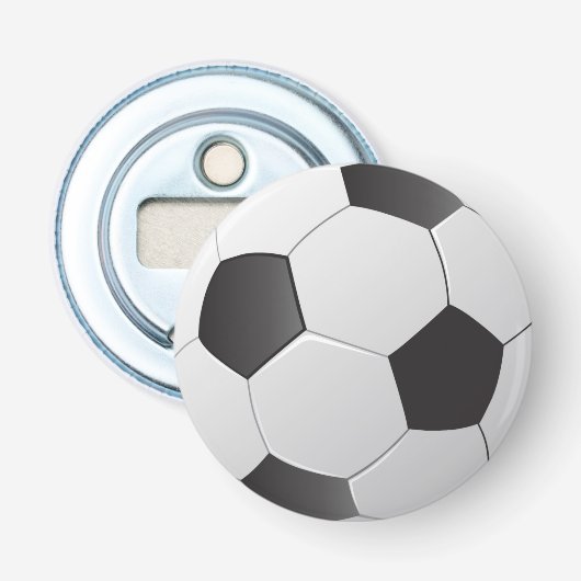 Voetbal knop flesopener button flesopener (Voorkant)