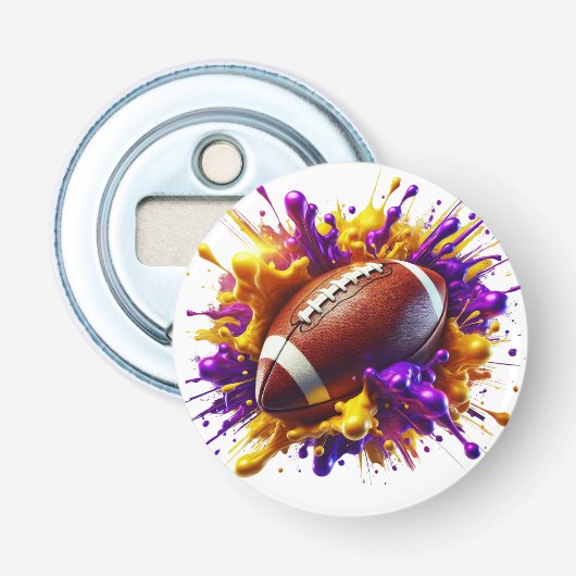 Voetbal knop flesopener button flesopener (Voorkant)