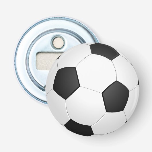 Voetbal knop flesopener button flesopener (Voorkant)