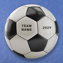 Voetbal Knop Speld | Aangepaste Teamnaam Knoppen