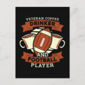 Voetbal Koffie Briefkaart (Voorkant)