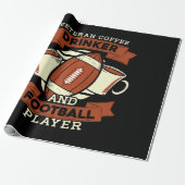 Voetbal Koffie Cadeaupapier (Uitgerold)
