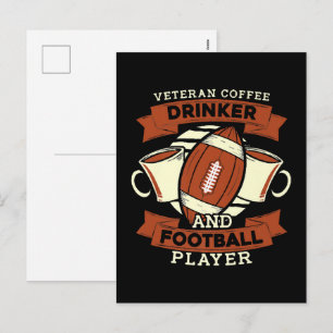 Voetbal Koffie Feestdagenkaart