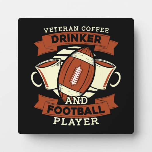 Voetbal Koffie Fotoplaat (Voorkant)