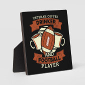 Voetbal Koffie Fotoplaat (Voorkant)