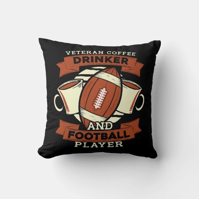 Voetbal Koffie Kussen (Voorkant)