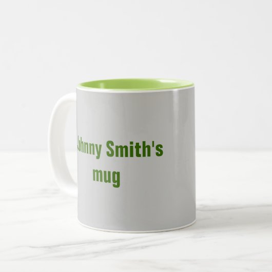 Voetbal Koffie mok twee tonen (Voorkant links)