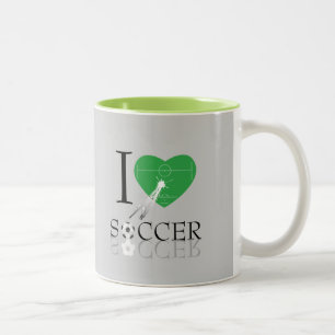 Voetbal Koffie mok twee tonen