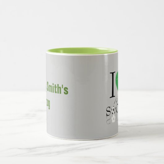 Voetbal Koffie mok twee tonen (Center)