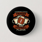 Voetbal Koffie Ronde Button 5,7 Cm (Voorkant)