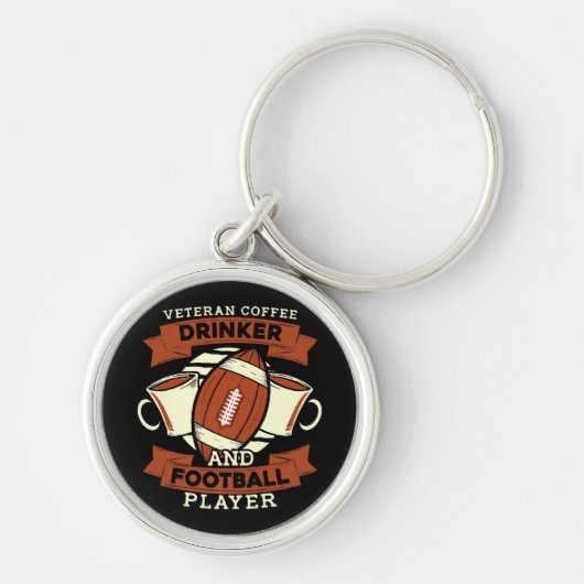 Voetbal Koffie Sleutelhanger (Voorkant)