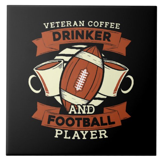 Voetbal Koffie Tegeltje (Voorkant)
