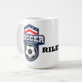 Voetbal koffiemok (Voorkant links)