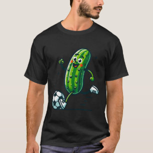 Voetbal komkommer die bal grappige augurk speler  t-shirt