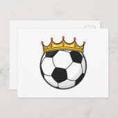 Voetbal Koningin Briefkaart (Voorkant / Achterkant)