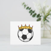 Voetbal Koningin der Koninginnen Briefkaart (Staand voorkant)