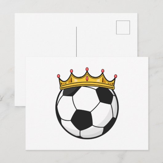 Voetbal Koningin der Koninginnen Briefkaart (Voorkant / Achterkant)
