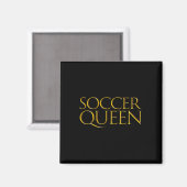 Voetbal Koningin Schattig Moederdag Voetbal Moeder Magneet (Voorkant / Achterkant)
