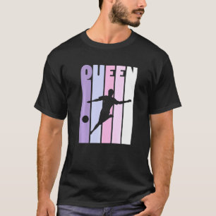  Voetbal Koningin Voetbal Speler Coach Meisjes Soc T-shirt