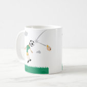 voetbal koptekst koffiemok (Voorkant links)