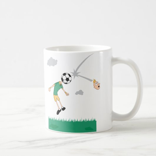 voetbal koptekst koffiemok (Rechts)