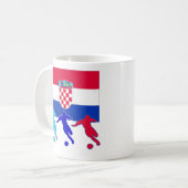 Voetbal Kroatië Koffiemok (Voorkant links)
