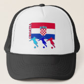 Voetbal Kroatië Trucker Pet (Voorkant)