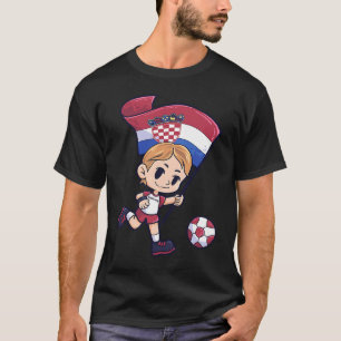 Voetbal Kroatië Vlag Jong Kind Sport T-shirt