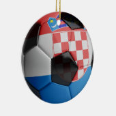 Voetbal Kroatië-vlag Keramisch Ornament (Rechts)