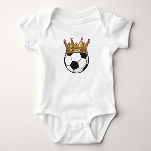 Voetbal Kroon Koning Romper (Voorkant)