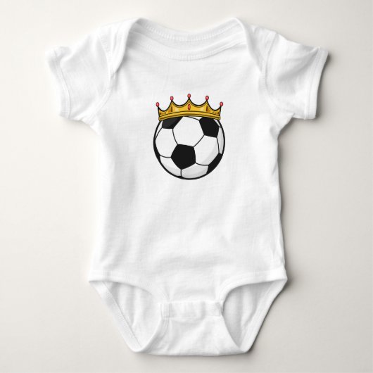 Voetbal Kroon Koningin Romper (Voorkant)