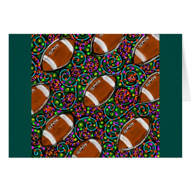 Voetbal Kunst Groen (Voorkant Horizontaal)