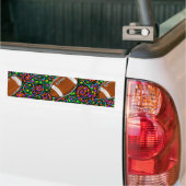 Voetbal Kunst Groen Bumpersticker (Op Truck)