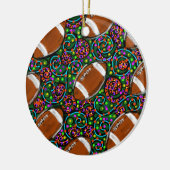Voetbal Kunst Groen Keramisch Ornament (Links)