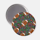 Voetbal Kunst Groen Magneet (Voorkant / Achterkant)
