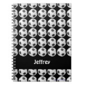 voetbal-laptop op maat notitieboek (Voorkant)