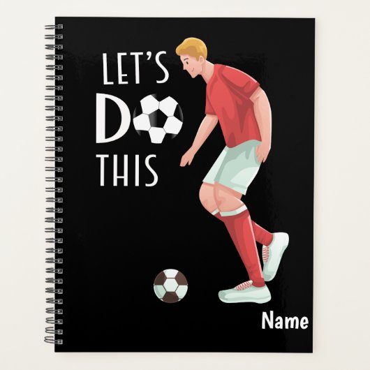 Voetbal laten we het doen met Voetbal van voetzoek Planner (Voorkant)