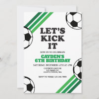 Voetbal Laten we het groen trappen Verjaardag