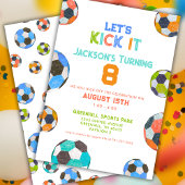 Voetbal Laten we het schoppen Jongens Verjaardag u Kaart
