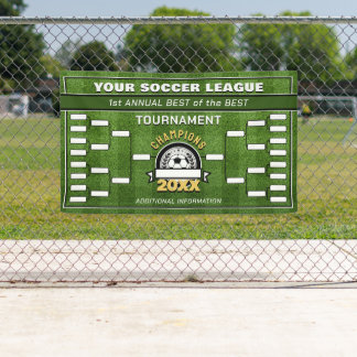 Voetbal League Tournament Brackets Banner